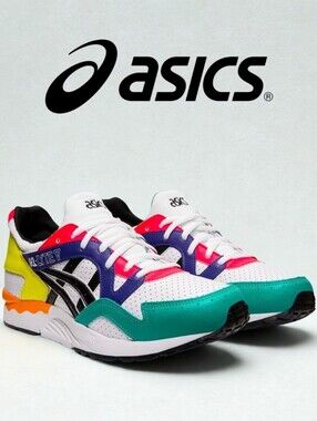 ASICS Gel-Lyte V White Multi-Color Sneaker Size 7.5